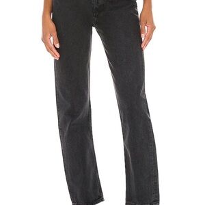 AGOLDE 90's Pinch Waist Jeans in Black Tea